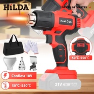HILDA Heat Gun Cordless Hot Air Gun Handheld Electric DIY Heat Gun Temperatures Adjustable For Makit