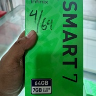 infinix smart 7 4/64gb up to ram 7gb garansi resmi 1 tahun