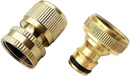 1 Set 3/4 Inch Garden Hose Fitting Quick Connector, Male and Female Garden Hose Fitting Quick Connector