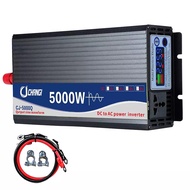 5000W Sine Wave Power Inverter 12V/24V/48V/60V DC to 220V AC with LCD Display for RV/Truck/Car/Emerg