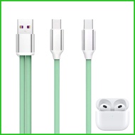 USB Splitter Cable 2 in 1 USB C Mobile Data Cord for Charging 3.94ft Bendable Flexible Intelligent Type C Splitter juamy