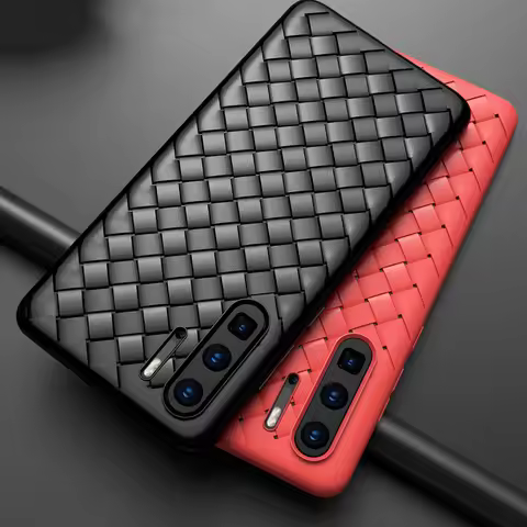 Grid Weaving Case For Huawei P40 P20 P30 Lite Mate 30 10 20 Honor 20 Pro 8X 10 Lite Play V20 Nova 5 