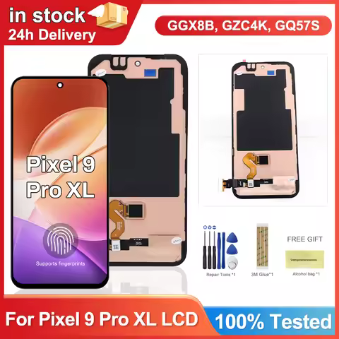 Super AMOLED For Google Pixel 9 Pro XL LCD Display Touch Screen For Pixel 9Pro XL GGX8B GZC4K GQ57S 