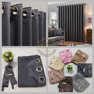 PREMIUM BLACKOUT CURTAINS 6 WAVES MINIMALIST DOOR WINDOWS