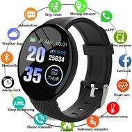 【 sanheZ】D18 Smart Bracelet Screen Heart Rate Blood Pressure Sleep Monitor Walking Exercise Smart Watch Wireless Bluetooth Headsets