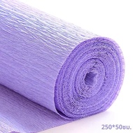 17 สี 250x50 ซม.สี Crepe กระดาษม้วน Origami Crinkled Crepe Paper Craft DIY ดอกไม้ตกแต่งห่อของขวัญหัต