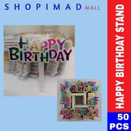 [50PCS] HAPPY BIRTHDAY CAKE STAND / BIRTHDAY CAKE TOPPER / CUCUK BIRTHDAY
