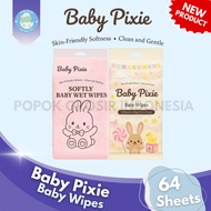 Baby Pixie Softly Wipes Soft & Non-Alcoholic Baby Wet Wipes - Travel Pack