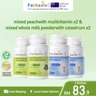 Pentavite Kids Multivitamin & Colostrum Calcium Combo Set 12 Essential Vitamins US Bovine Colostrum 