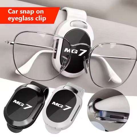 For MG Car Logo Eyeglass Holder Stainless Glasses Storage Clip Accessories 6 3 5 7 TF ZR ZS HS GT EV