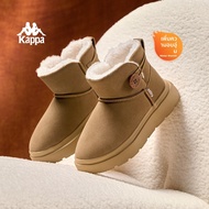 Kappa | รองเท้าบูทหน้าหนาวแบบสวม ขนสัตว์กันความร้อน พื้นหนา สำหรับผู้หญิง