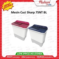 [CIANJUR] Mesin Cuci Sharp 75NT BL/PK