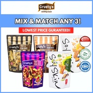 [MIX &amp; MATCH] Crusty's Salted Egg Fish Skin Soy Skin 100g | Livi Cocktail Napkin 2ply 100s