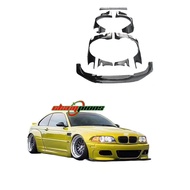 For BMW 3 series E36 E46 Rocket-B Style Body Kit Fiberglass Material Fender Flares Wide Bodykit