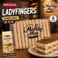 Share [BOROCCO - Lady Fingers Moriko ] Tiramisu Cake Biscuit 12 pcs Cheese/ Mascarpone Cheese Tirami