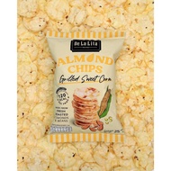 De La Lita Almond Chips ขนมคลีน ขนมอบกรอบ อัลมอนต์ชิพส์ แคลต่ำ อบ ไม่ทอด กลูเตนฟรี เจ วีแกน มังสวิรั