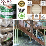 🥇Tahan Karat🥇 2'' x 2'' x 16G x 4' x 40FT HD Galvanize Welded Wire Fence Mesh Roll Garden Plant Supp