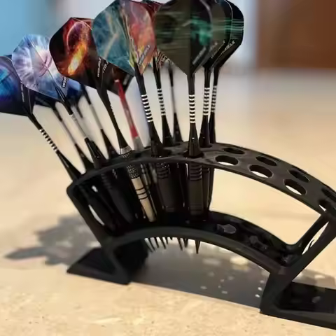 Desktop Dart Storage Stand Vertical Compact Darts Organizer Holds 27 Darts Display Dart Enthusiast G