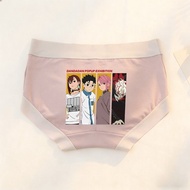 Dandadan Pop Up Exhibition Anime Character Print Women's Underwear Pink Briefs