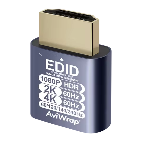 HDMI Dummy Plug,240Hz HDR EDID Emulator Virtual Display Adapter,HDMI Headless Adapter,Supports 4K 2K