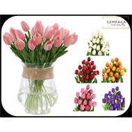 Tulip Flower for Home Bedroom Decor l Pasu Bunga Hiasan Bunga Hiasan Dalam Rumah Bunga Tulip Gubahan