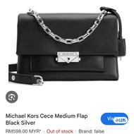 CNY Crazy Sales🌟100% Original & Ready Stock🤩Michael Kors MK Mercer Flap Bag