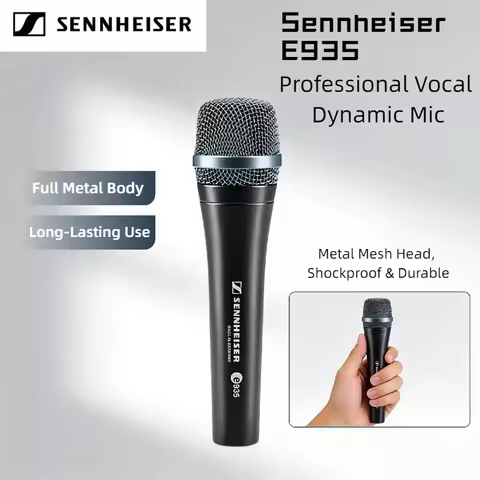 Genuine Sennheiser E935 Dynamic Vocal Microphone Cardioid Handheld Mic for Live Stage Karaoke Studio