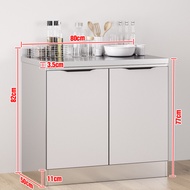 Stainless Steel Kitchen Storage Cabinet Sets kichen Sink Base Simple Cabinet Stove Storage Cupboard Kabinet Dapur Gas Almari Dapur Murah Kabinet Dapur