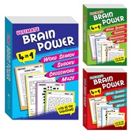4-in-1 Ultimate Brain Power [Word Search / Cross word / Sudoku / Maze Puzzles] (Paperback)