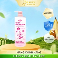 Sữa Tắm Dưỡng Trắng Sáng Da Avatar Chiết Xuất Hạt Ý Dĩ Hatomugi White Body Wash 800mL