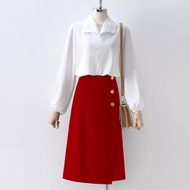 Chân váy công sở chữ A dáng xòe midi thanh lịch - Vannhshop CV0083