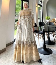 K-FASHION Gamis Set Hijab Terbaru Kekinian Baju Wanita Lebaran Model Baru Import Viral Outfit Modern