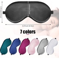 Tarpop 12 Pieces Silk Sleep Mask Silk Eye Mask with Adjustable Strap Soft Eye Sleeping Mask Elastic 