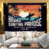 Tapestry Retro American Background Cloth Camping Wall Decoration Bedroom Bedside Rental Dormitory Li