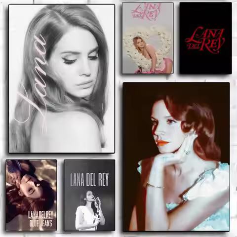 Black And Pink Lana Del Rey Classic Movie Posters HD Quality Poster Wall Art Painting Study Nordic H