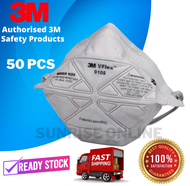 (50Pcs) (ORIGINAL) 3M 9105 N95 Vflex Particulate Respirator (Good Quality Comfortable) Original Face