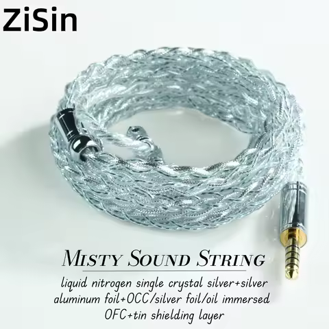 ZiSin-301 IEM Cable for TRUTHEAR GATE Dynamic Earphones and Kiwi Ears Cadenza IEMs Featuring 4.4mm 0