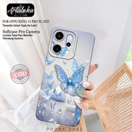 HP Softcase Oppo Reno 14 Pro 5G 2025 Latest Fashion Butterfly Case Oppo Reno 14 Pro 5G 2025 Silicone