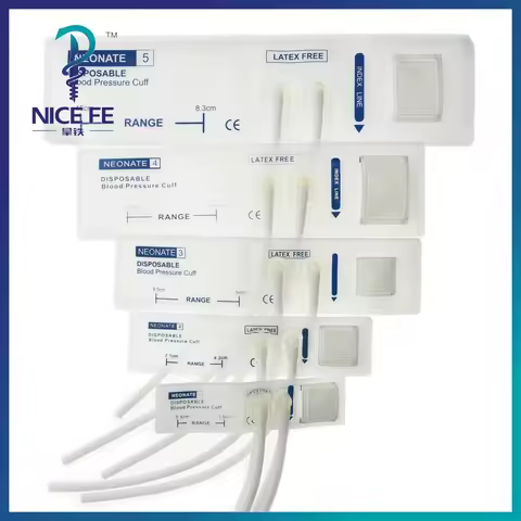 Blood Pressure Nibp Cuff Specialized for Pediatric Newborns Disposable Double tube Oxford Bp Cuff fo