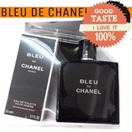 🔥 GIFT SET 🔥2IN1SET BLUE DE CHERIE PERFUME FOR MEN Hadiah Untuk Lelaki Minyak Wangi Harum Hantaran K