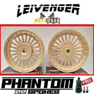 LEIVENGER Phantom Mags (Kalesa Type) For Mio & Mio 125 Models W/ Free Tire Sealant And Pito