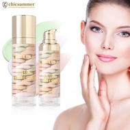 CHICSUMMER 3-in-1 Face Primer Makeup Moisturizing Isolation Cream Invisible Pores Facial Brighten Skin Tone Cosmetics Color Correcting Face Primer G9M7
