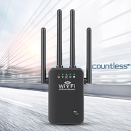 WiFi Extender Booster 2.4 GHz 300Mbps Easy Setup 4 Antenna Long Range for Home [countless.sg]
