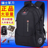 New💕Swiss Army Knife Backpack Men's Casual Business Travel Backpack Large Capacity Schoolgirl's Schoolbag Men's Trendy K