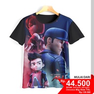 Ejen Ali Children's T-shirt S8D03 3D Children's Game Clothes Ejen Ali S8D03 3D Children's Game Cloth