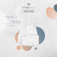 [Masktoo PM 2.5 Filter - Ready Stock -10Pcs, 50Pcs] Activated Carbon | Replaceable | PM 2.5 Filters 