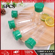 100ml5pcs Pepper Bottle Pepper PowderBottle Condiment Bottling Storage Bottle Bottle SeasoningBottle