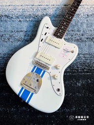 《海貓貓限定！》Fender Made in Japan 2023 Collection Traditional 60s Jazzmaster Olympic White with Blue Competition Stripe日本製電吉他