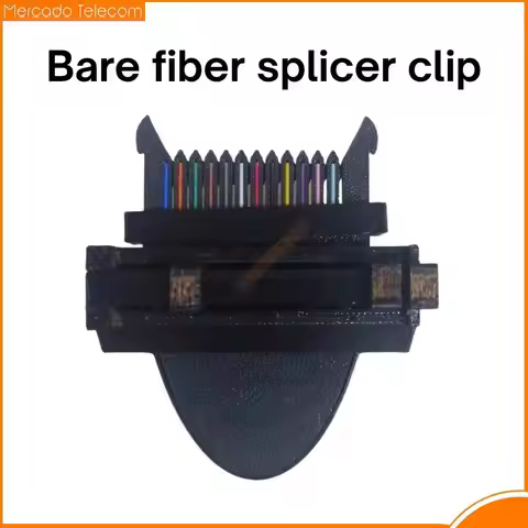 Bare fiber splicer, single core fiber splicer, splicing clip, wire splicing clip