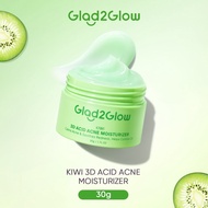 【New Launch】Glad2Glow KIWI 3D Acid Acne Moisturizer （30g）Acne Treatment Night Cream Face Acne Cream 